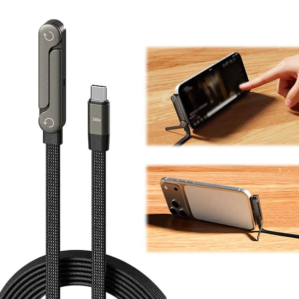 QuickCharge Foldable Stand Cable