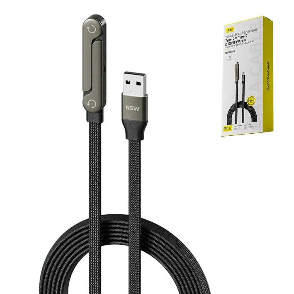 QuickCharge Foldable Stand Cable