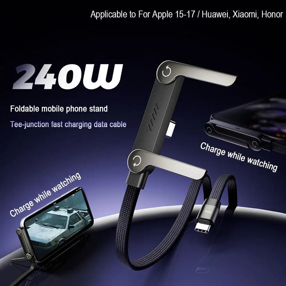 QuickCharge Foldable Stand Cable